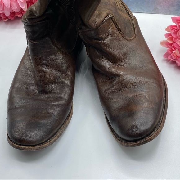 Frye 8 1/2 Melissa‎ Scrunch Brown Riding Boots 77103 - Picture 13 of 15